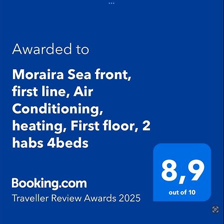 Moraira Sea Front, First Line, Air Conditioning, Heating, First Floor, 2 Habs 4Beds 외부 사진